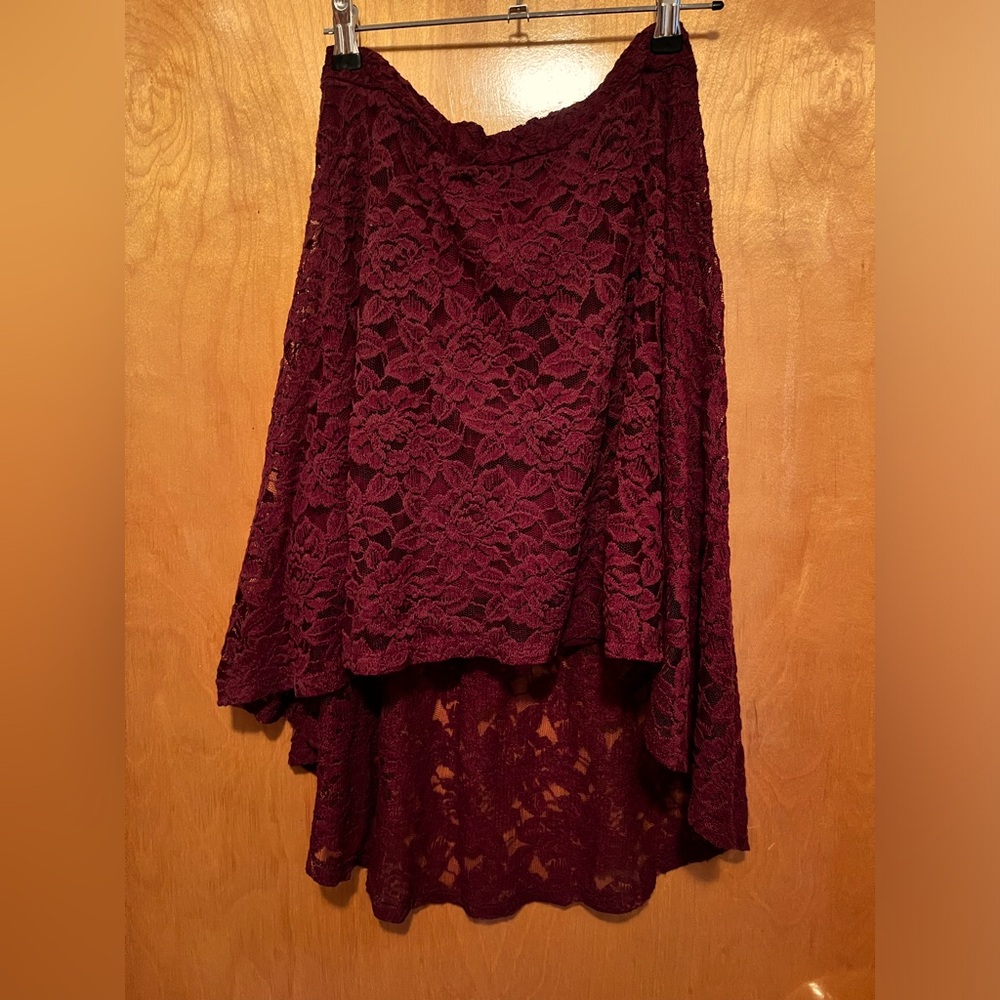 Lace American Rag Trailing Boho Skirt